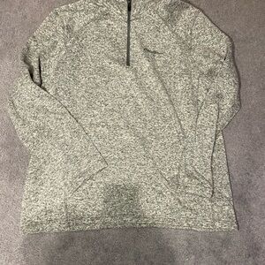 Eddie Bauer Men's Heathered Gray Zip-Up Sweater